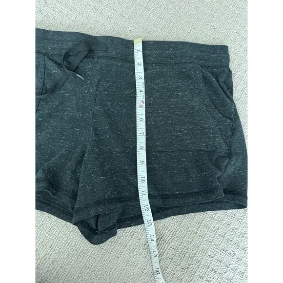 Athletic Works Lounge Shorts Comfy Knit Drawstring Pockets Heather Black XL - Picture 4 of 5